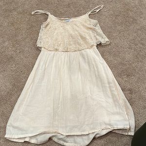 Pull&Bear size Small nude A line “linen” dress